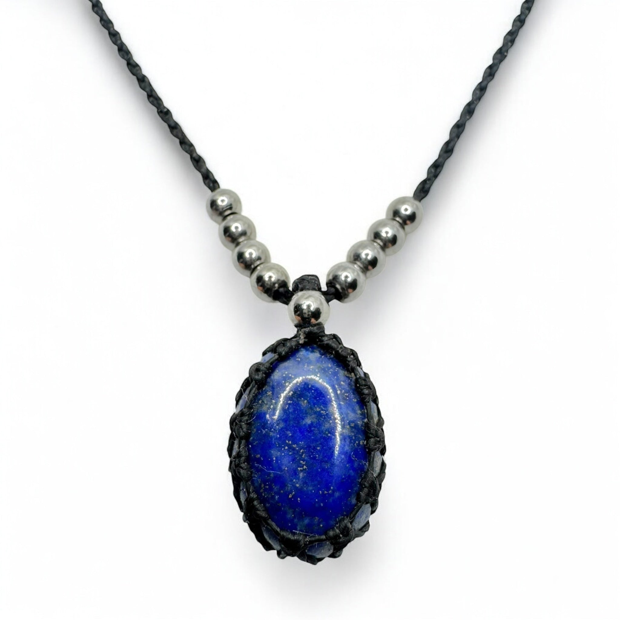 Collana lapislazzuli 18x13mm Sharifa Crystals